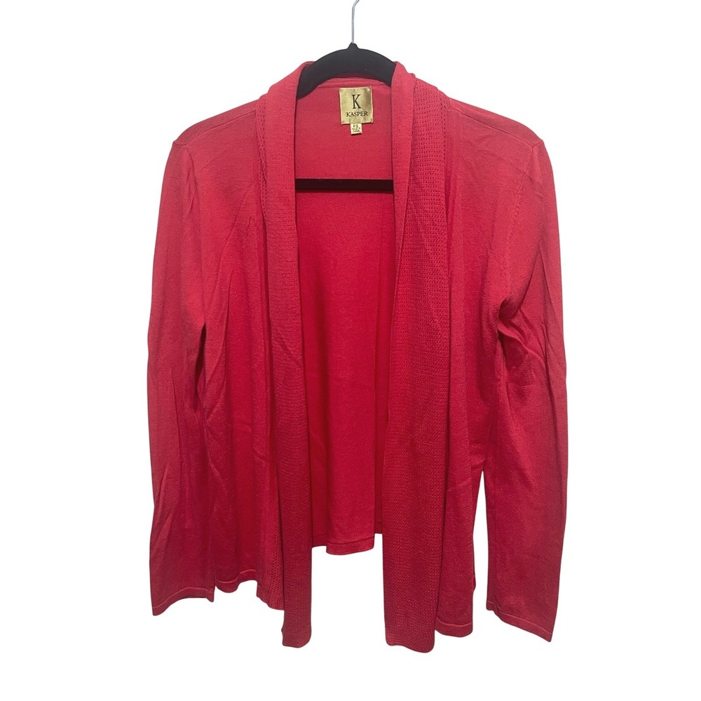 Kasper Petite Small Open‎ Front Cardigan – Coquette Chic Balletcore Minimalist